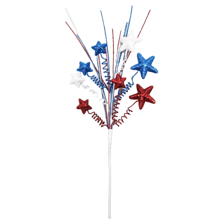 Unisex decorative glimmer star and spiral branch garden stake Bowlift