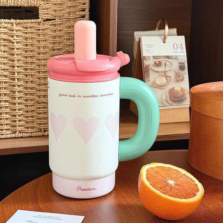 Women Practical Drinking Containers with Innovative Carry Handle Bowlift