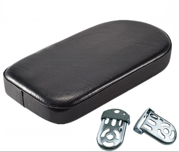 padded rear passenger seat cushion with universal metal mounting brackets Bowlift