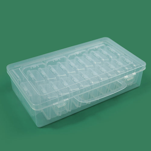 Clear Multi-Compartment Storage Box Bowlift