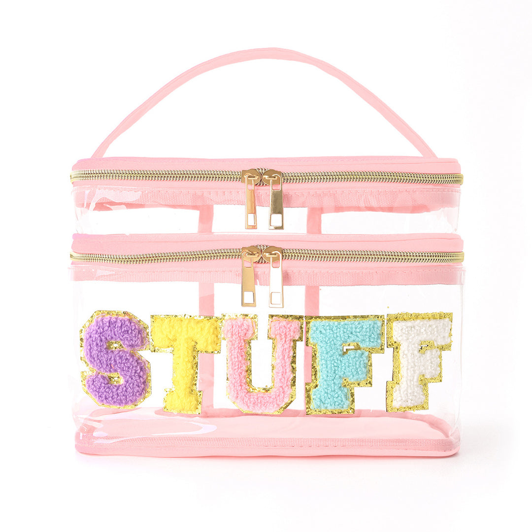 Plastic cosmetic box with two compartments Bowlift