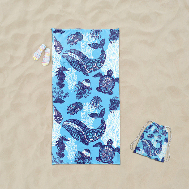 Beach towel with exclusive sea turtle motif Bowlift