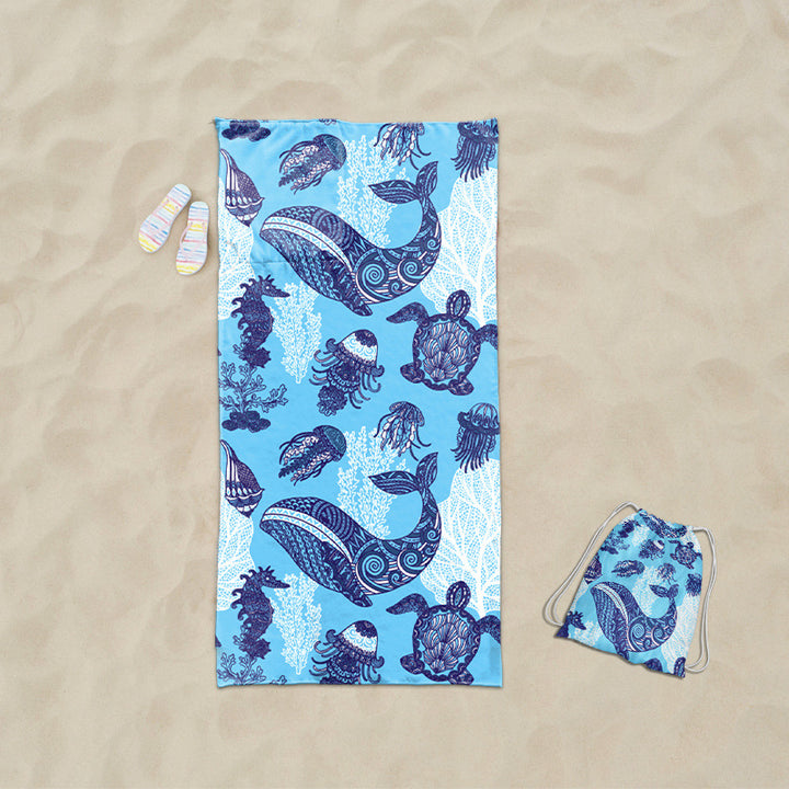 Beach towel with exclusive sea turtle motif Bowlift
