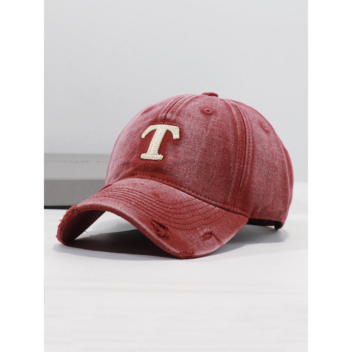 Men's Distressed Denim Cap Bowlift