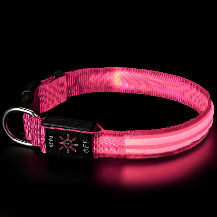 LED Rechargeable Reflective Dog Safety Collar Bowlift
