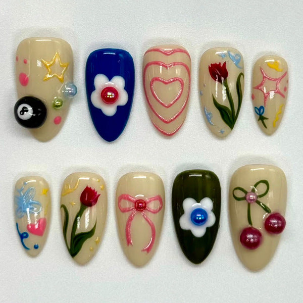 Thematic Artisan Press-On Nail Set Bowlift