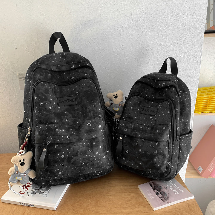 Playful Graphic Patterned Backpack