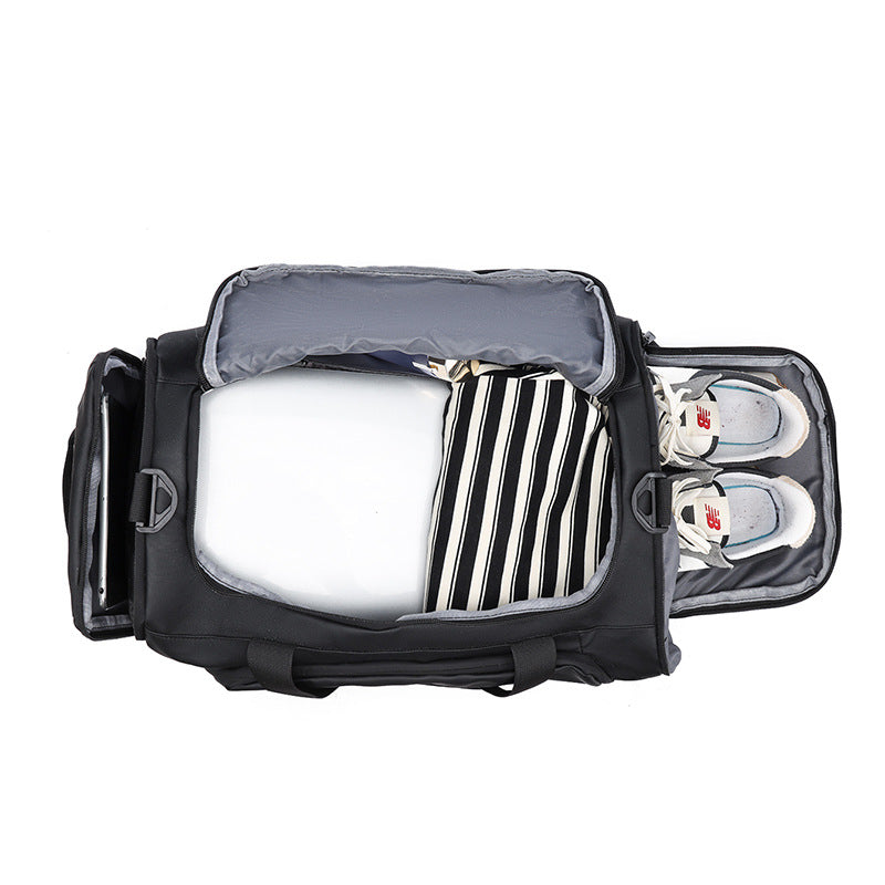 Sport and Travel Bag with Separate Shoe Compartment and Versatile Storage Bowlift