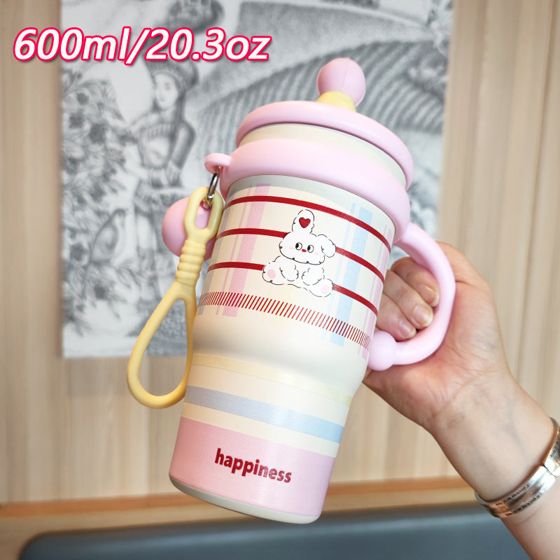 Ladies creative drinking cup with practical flip lid Bowlift