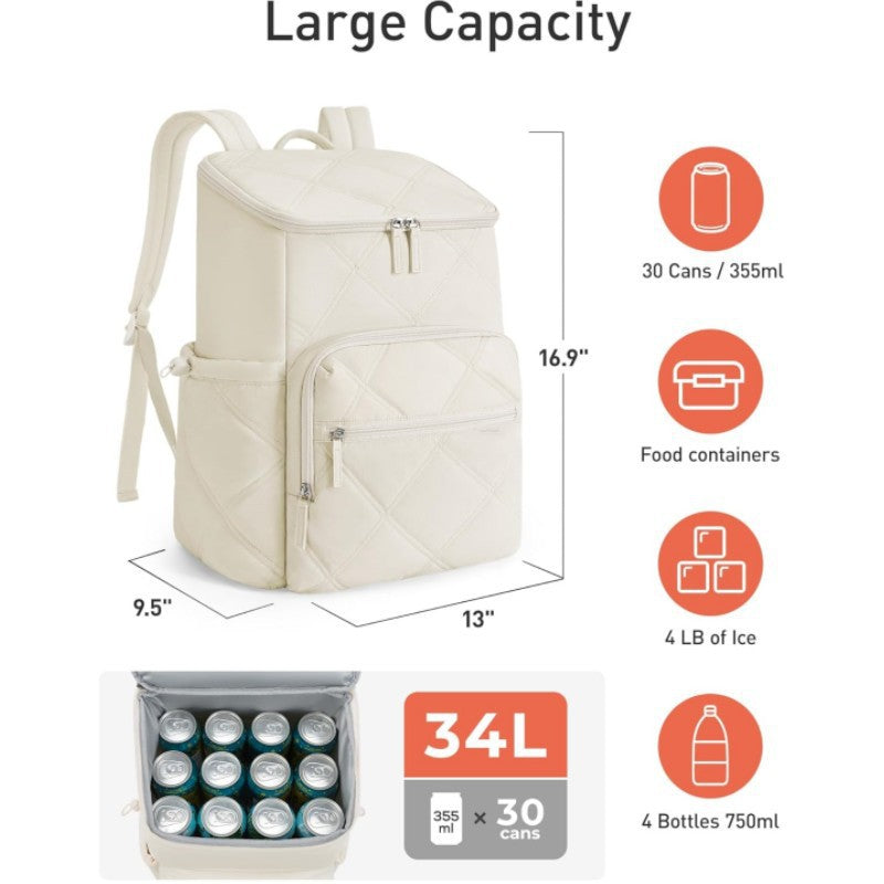 Backpack in Modern Diamond Design Bowlift