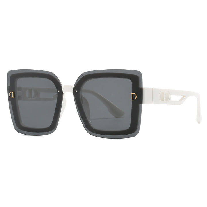 Ladies fashionable oversized sunglasses in geometric design Bowlift