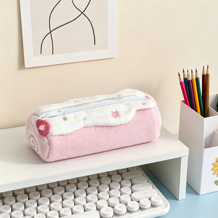 Plush Dessert-Themed Pencil Case Bowlift