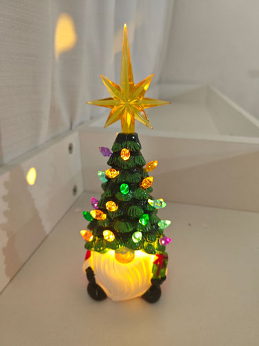 Luminous Resin Gnome Christmas Desktop Ornament