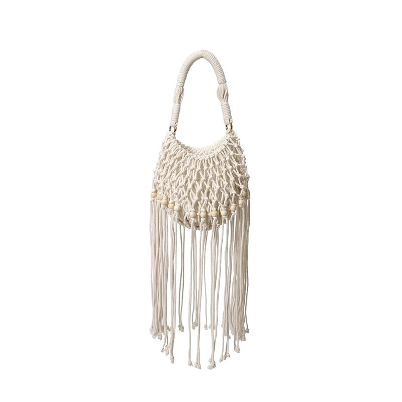 Artisanal macramé shoulder bag Bowlift