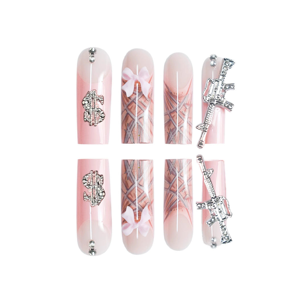 Glamorous 3D Decorative Nail Art Extensions Bowlift