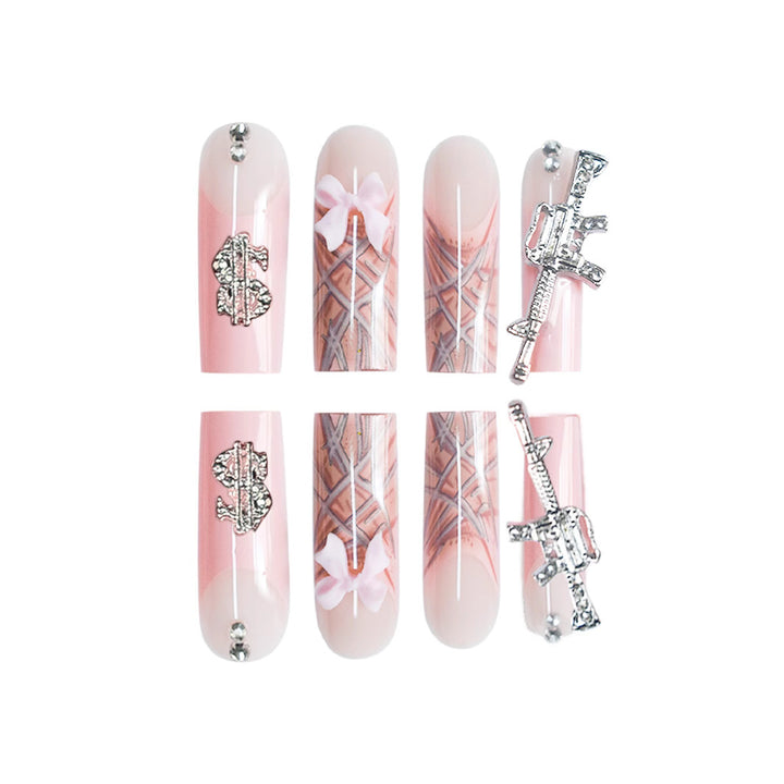 Glamorous 3D Decorative Nail Art Extensions Bowlift