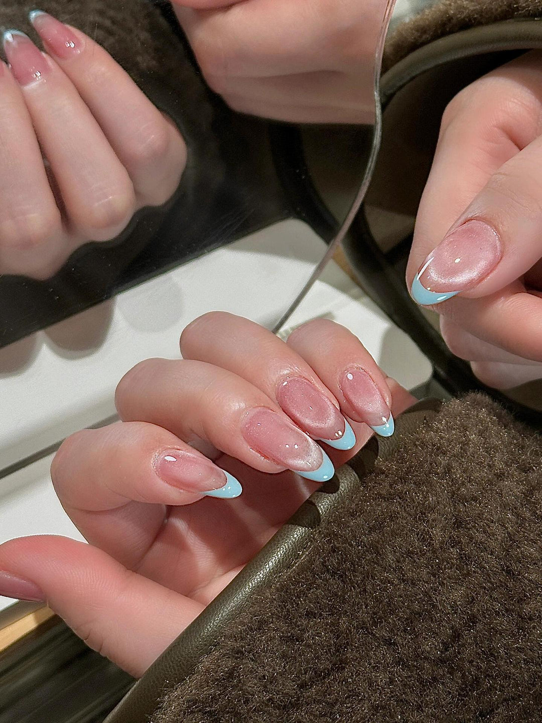 Artificial nails with elegant tip design Bowlift