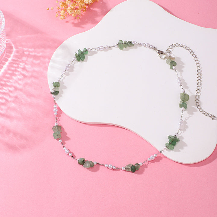 Elegant Floral Beaded Necklace Bowlift