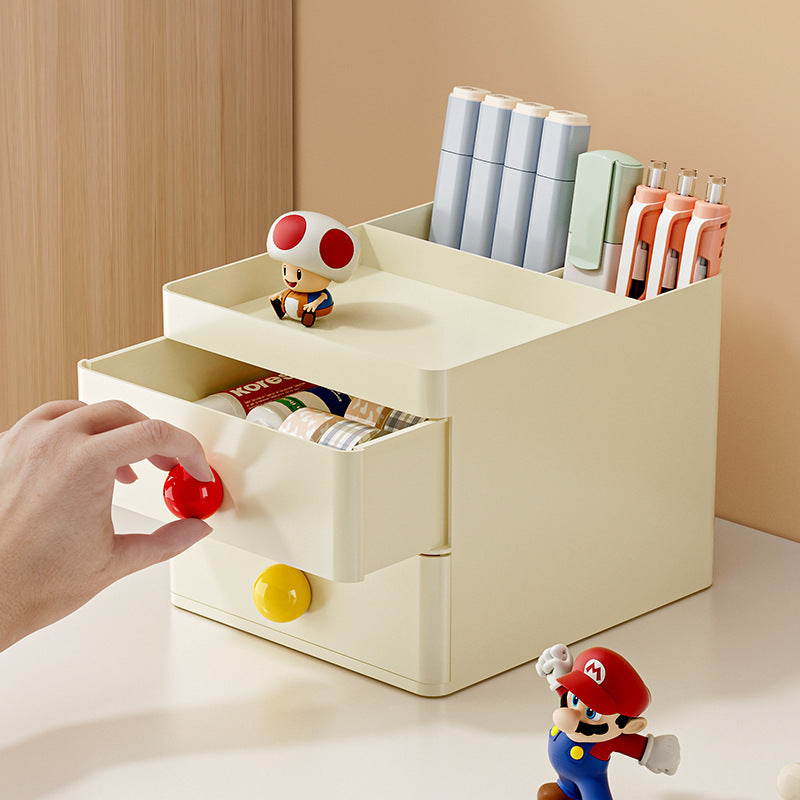 Stylish Two-Drawer Storage Organizer Bowlift