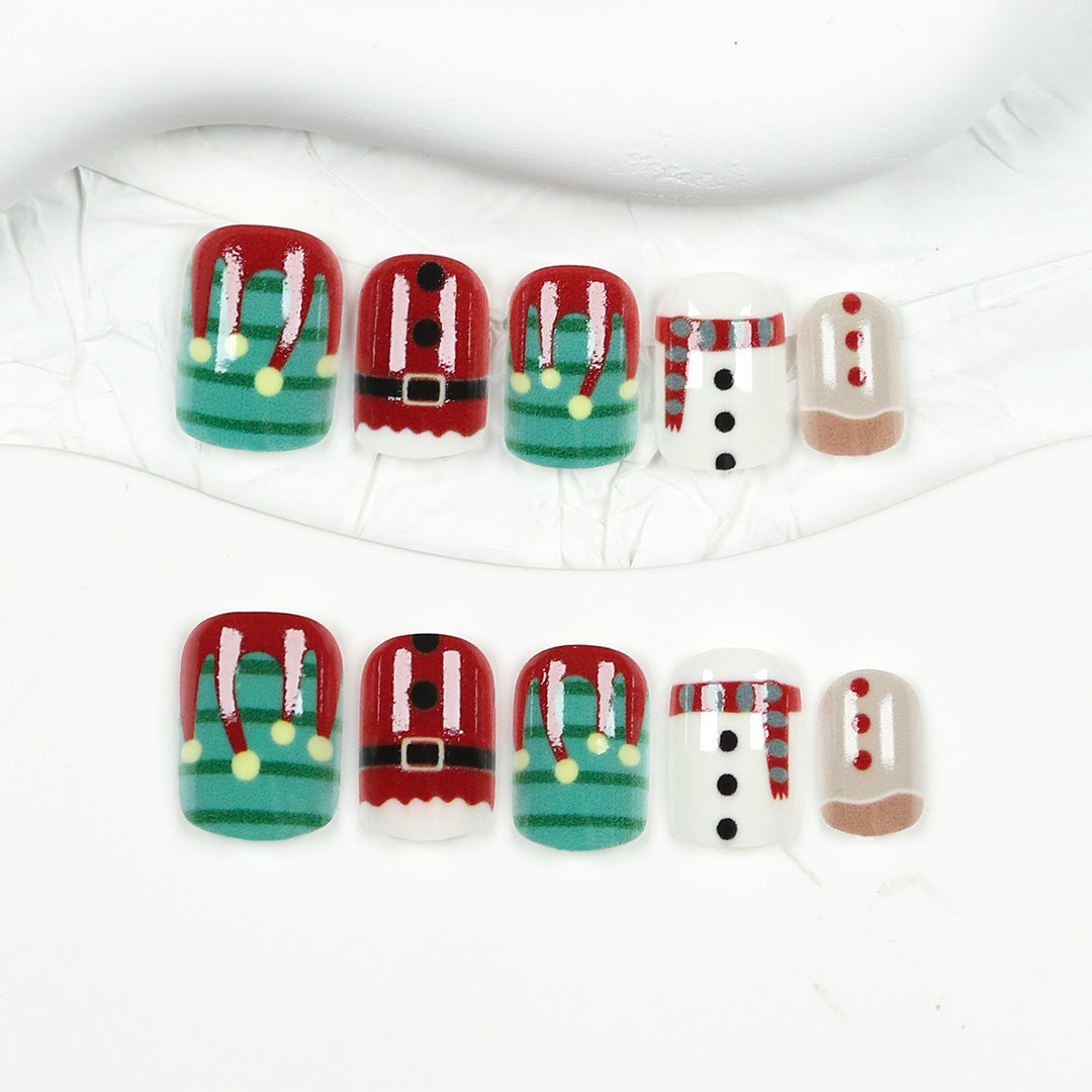 Festive Holiday Nail Art Set Bowlift