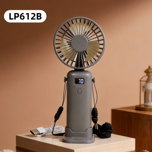 Women's Portable High-Speed Hand Fan with Digital Control Bowlift