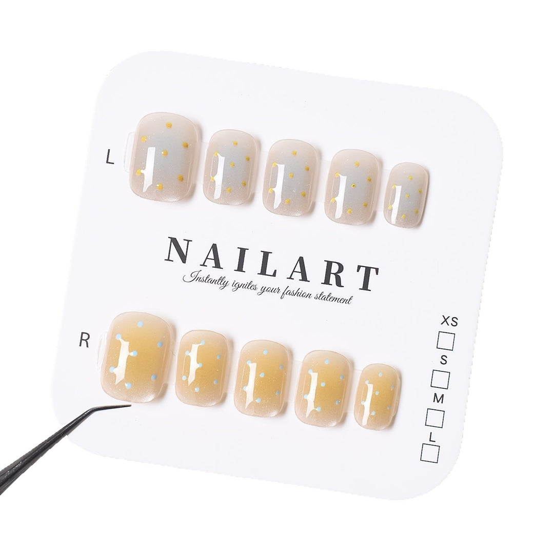 Artistic Press-On Nail Set with Contemporary Designs Bowlift