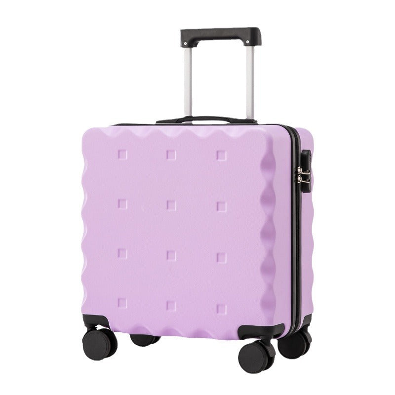 Unisex Innovative Textured Carry-On Spinner Suitcase Bowlift