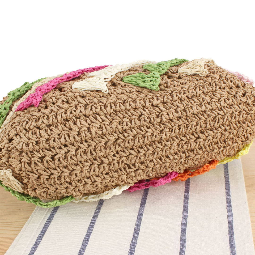 Shoulder bag with colorful woven pattern Bowlift