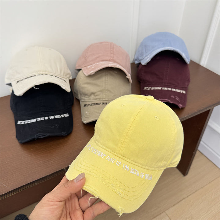 Men's Vintage Distressed Baseball Cap Bowlift