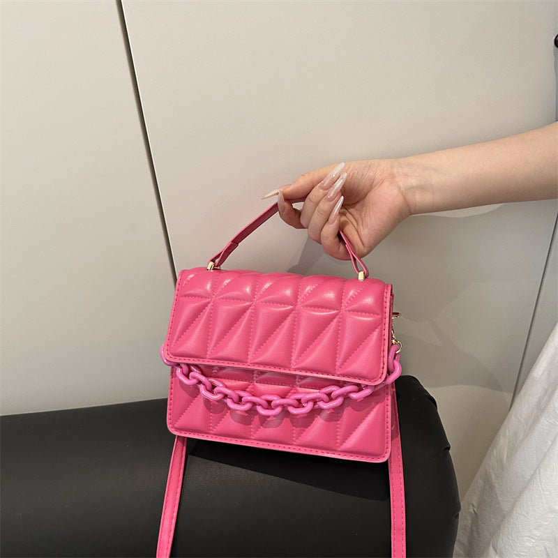 Quilted Mini Satchel Handbag Bowlift