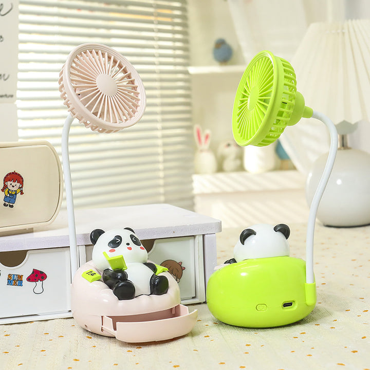 Ladies Portable Mini Fan in Cute Panda Design Bowlift