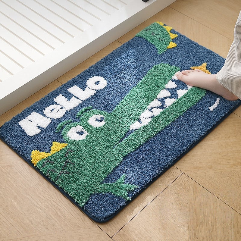 Plush Bathroom Quote Mat