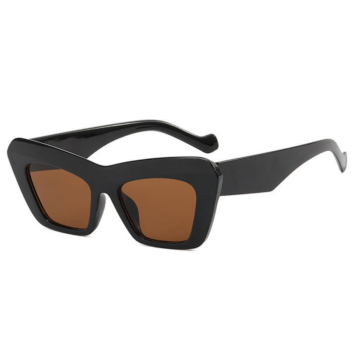 Bold Geometric Cat-Eye Sunglasses