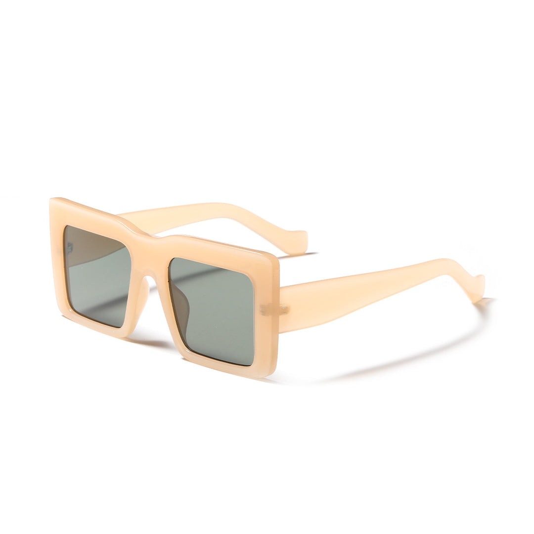 Women square sunglasses with transparent frame and UV protection Bowlift