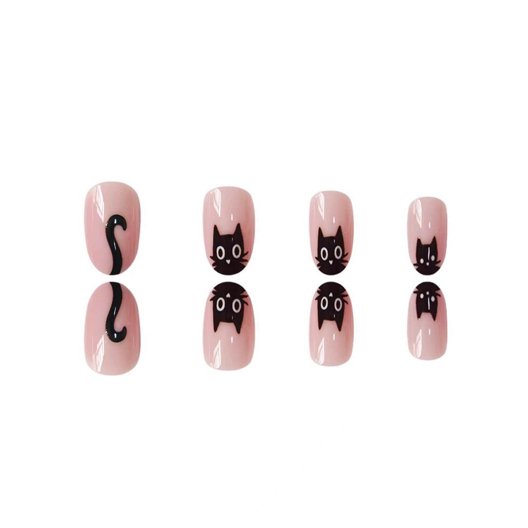 Cat-Themed Nail Art Extensions Bowlift