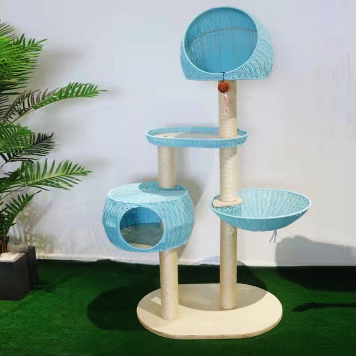 Cat tree made of natural material Bowlift