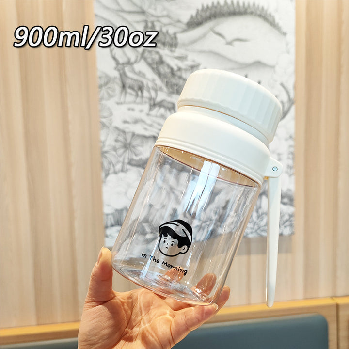 Women's creative water bottle with practical leak protection Bowlift