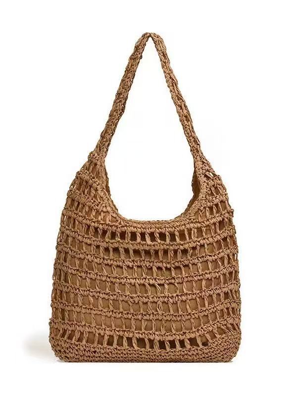 Macrame Shoulder Bag with Soft and Breathable Fabric Bowlift