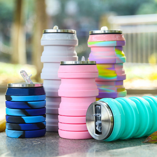 Women Multifunctional Silicone Water Bottle Bowlift