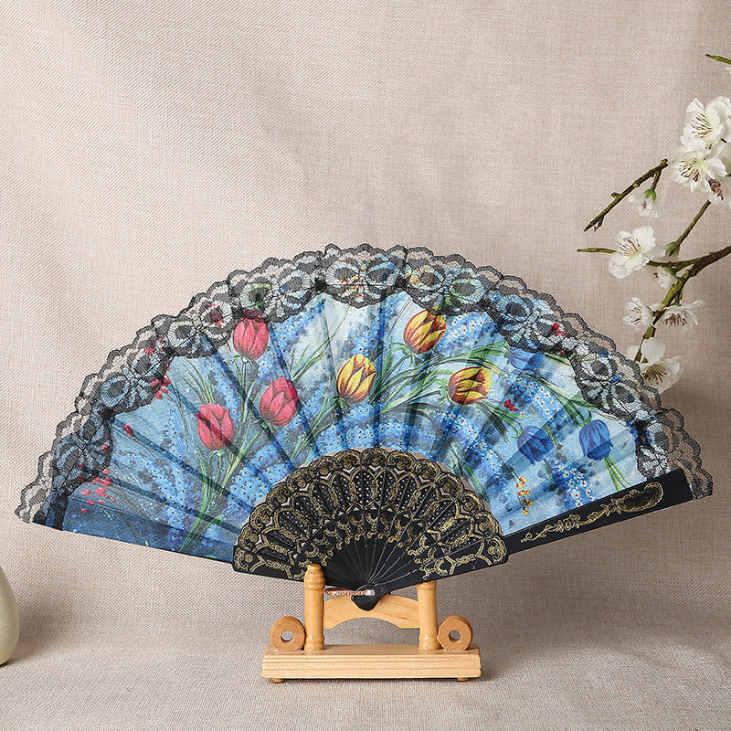 Ladies Elegant Hand Fan Bowlift