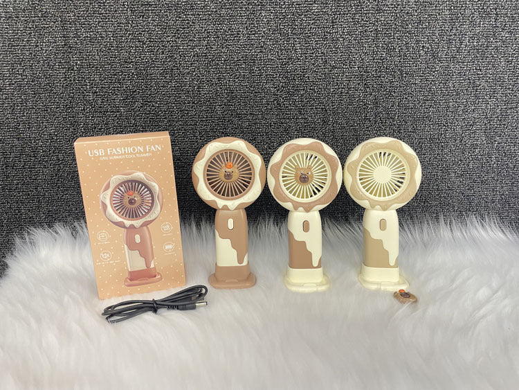 Unisex Portable USB Mini Fan with Multiple Speed Settings and Flexible Tilt Bowlift