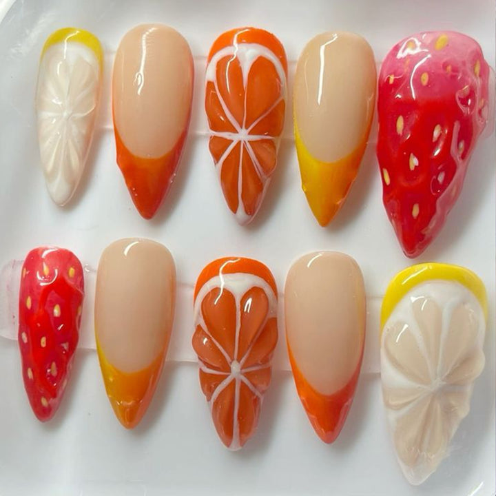 Fruity artificial nails Bowlift