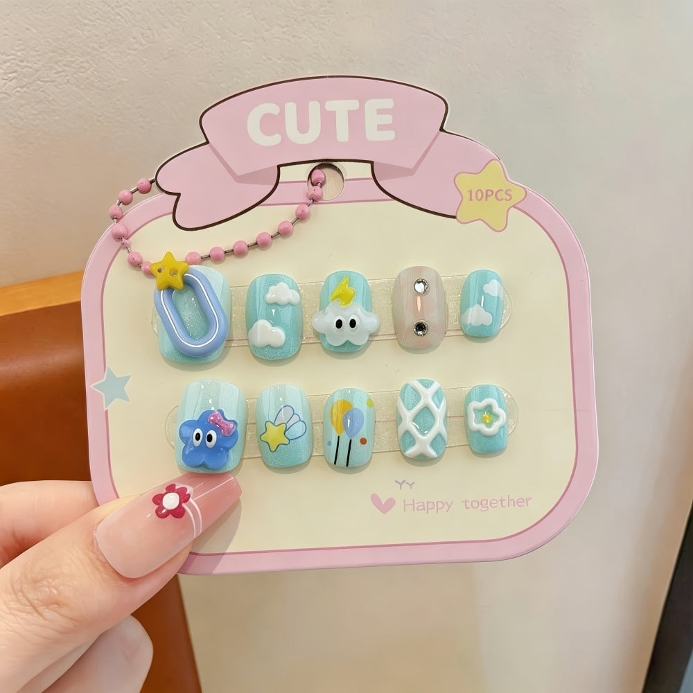 Creative artificial nails with 3D designs Bowlift