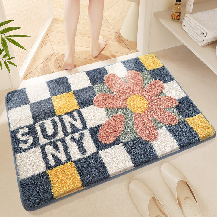 Floral Bath Mat Bowlift