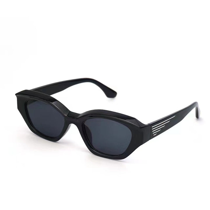 Women's designer sunglasses with distinctive polygonal frame and UV protection Bowlift