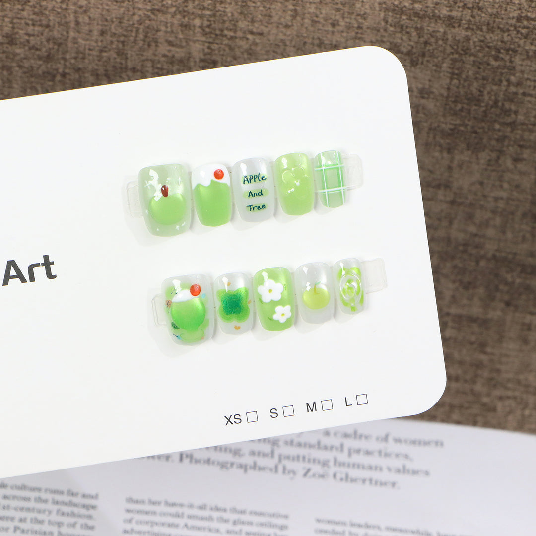 Creative Themed Press-On Nail Art Bowlift