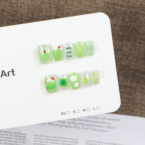 Creative Themed Press-On Nail Art Bowlift