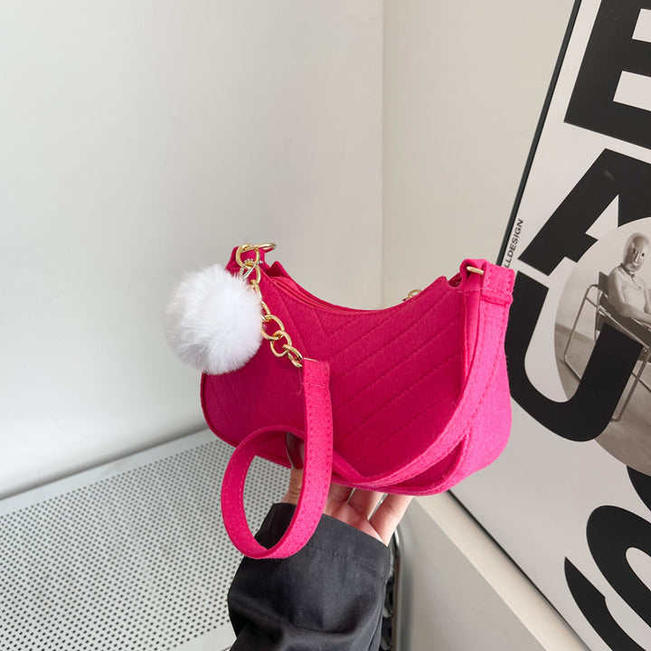 WoStylish Faux Fur Mini Handbag Bowlift