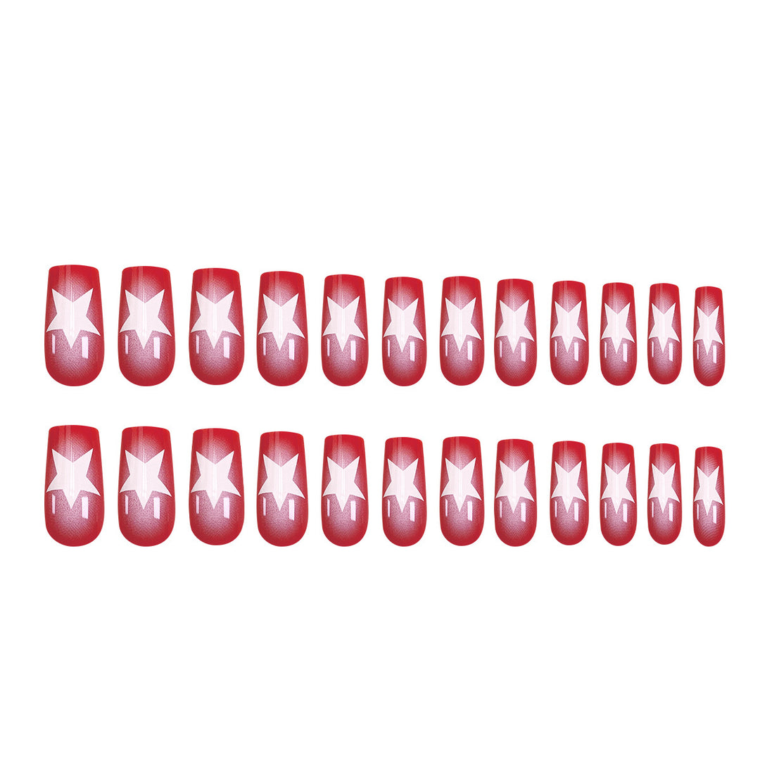 Creative Nail Art with Star Motif Bowlift