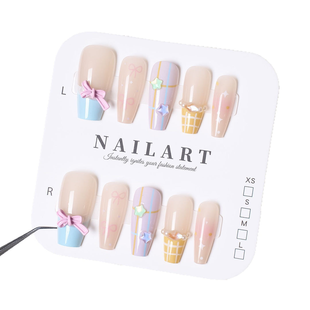 Creative Themed Press-On Nail Art Bowlift 1787394901